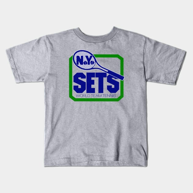 Defunct New York Sets Team Tennis 1974 Kids T-Shirt by LocalZonly